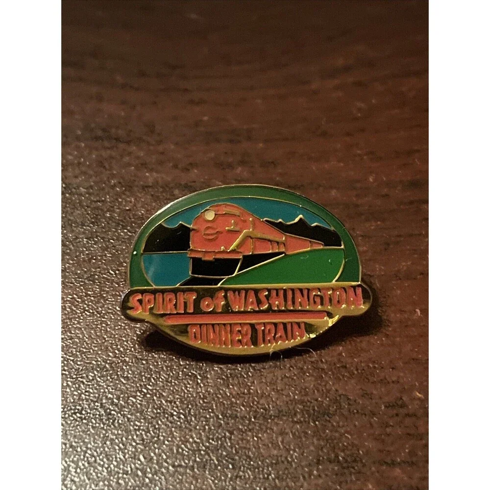 Vintage‎ Spirit Of Washington Dinner Train Lapel Hat Pin